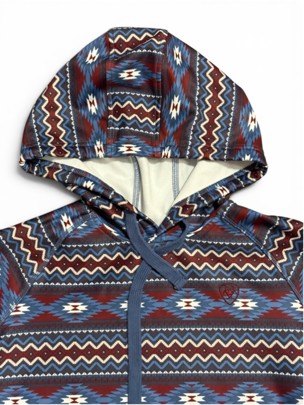 Ariat Women's Cold Series Aztec Southwestern Pullover Hoodie Fleece Lined Size M - Picture 3 of 9